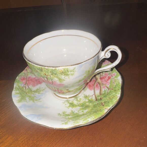 Royal Standard Spring's Gift Tea Cup & Saucer Set 1950s Made In England Vintage - Picture 3 of 5